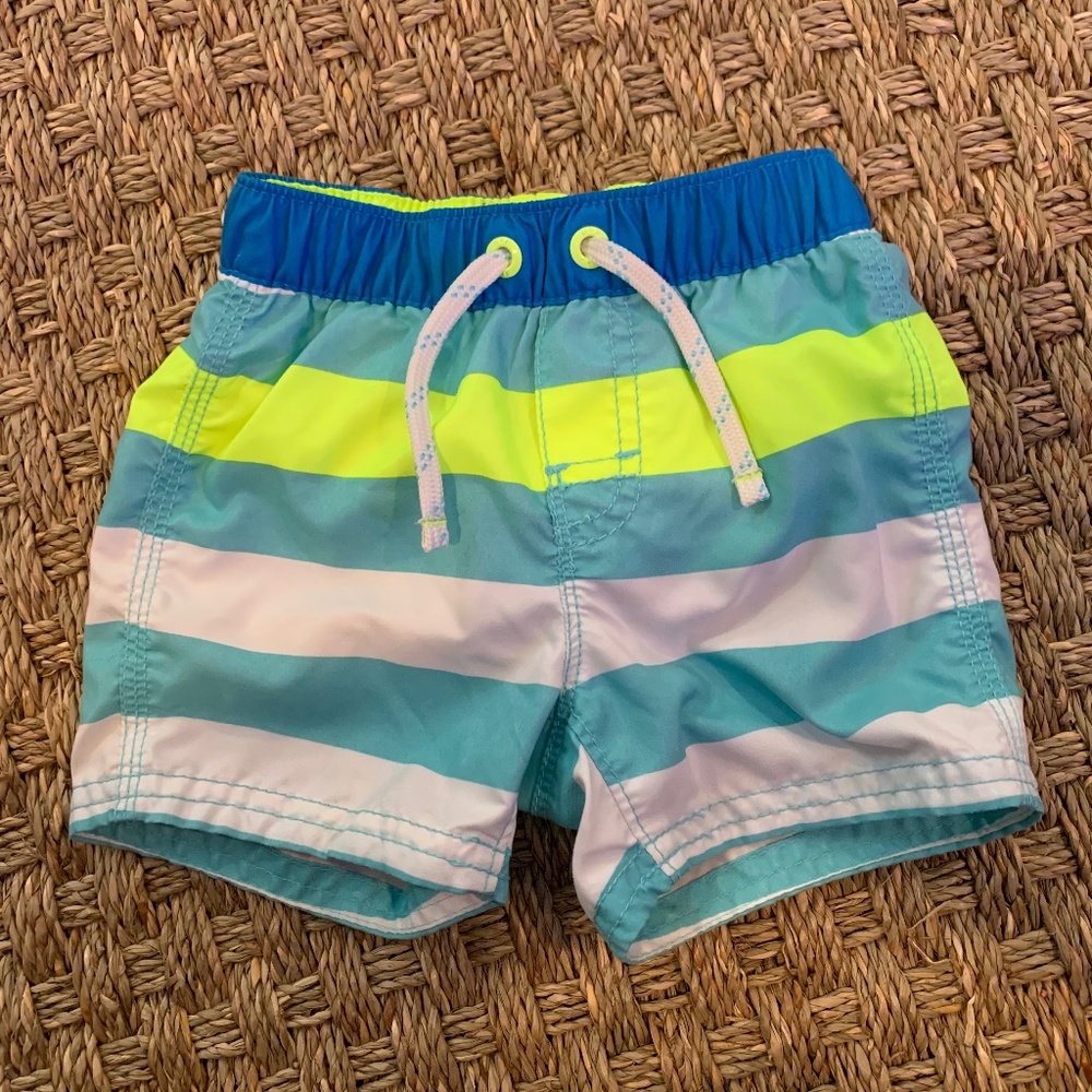 Baby Gap swim trunks, 6-12M